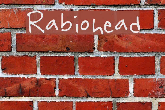 Rabiohead Font examples