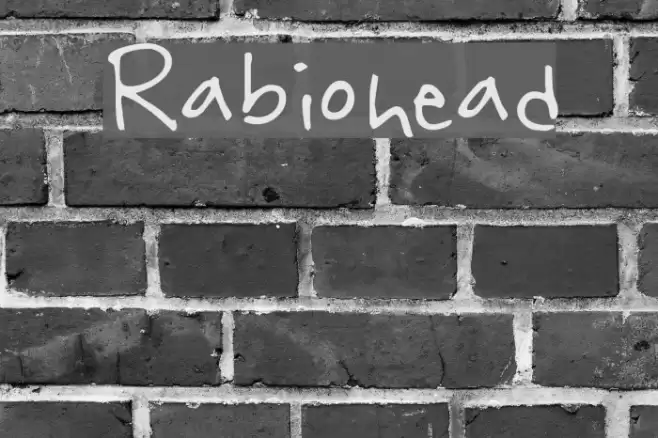 Rabiohead Font examples