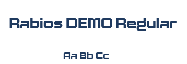 Rabios DEMO Regular Font Preview