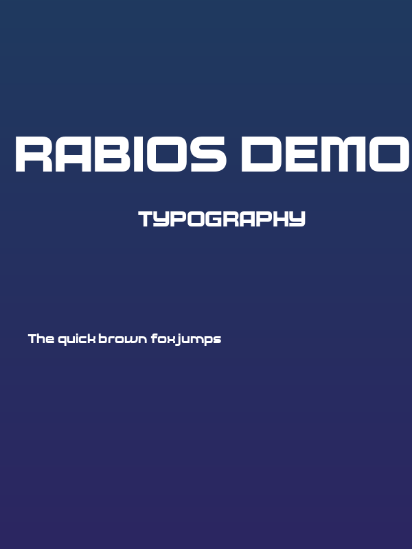 Rabios DEMO Regular Poster