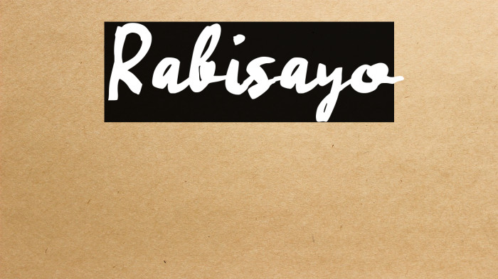 Rabisayo Example 3