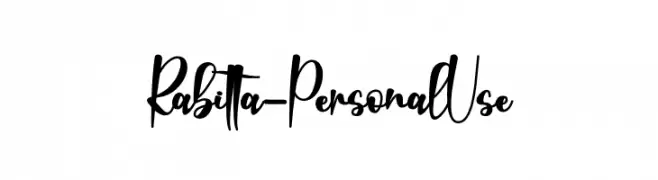 Rabitta - Personal Use  Descarca Fonturi Gratis