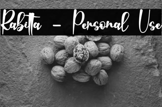 Rabitta - Personal Use Font examples
