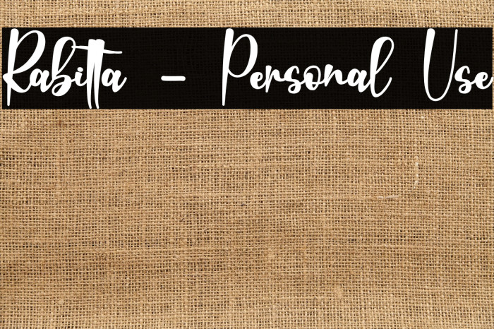 Rabitta - Personal Use Example 3