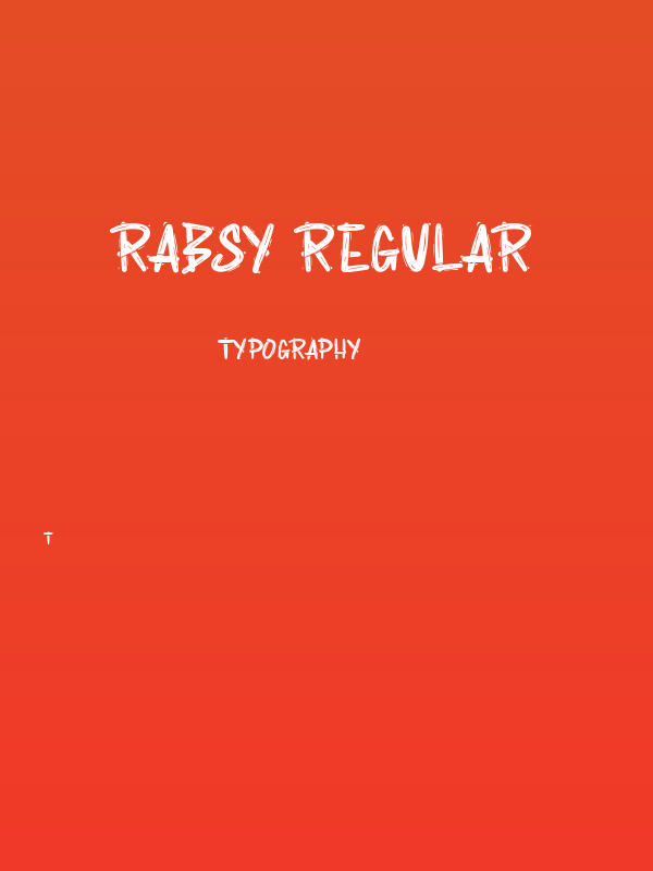 Rabsy Regular Poster
