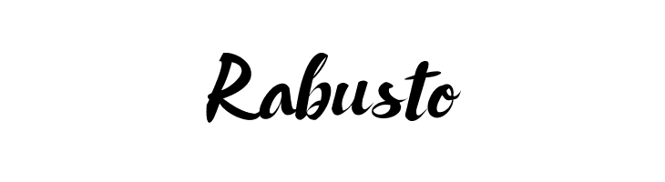 Rabusto  免费字体下载