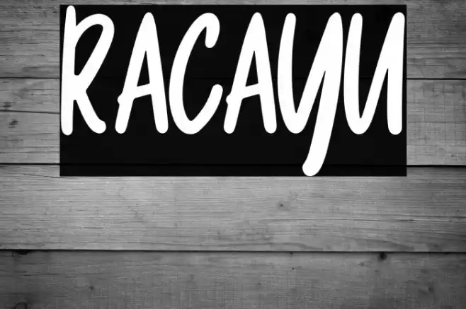 Racayu Caratteri examples