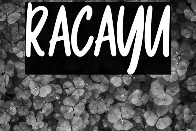 Racayu Caratteri examples