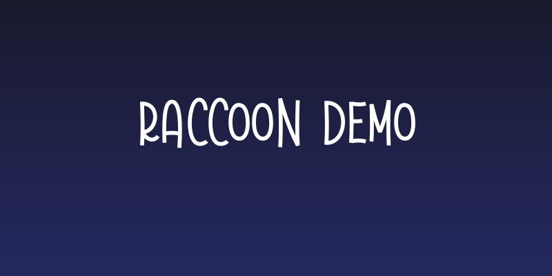 Raccoon Demo Social Header