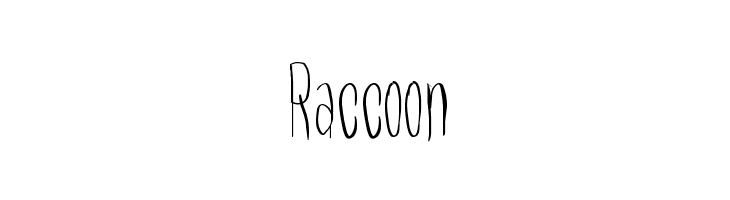 Raccoon  Frei Schriftart Herunterladen