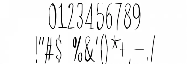 Raccoon Font OTHER CHARS