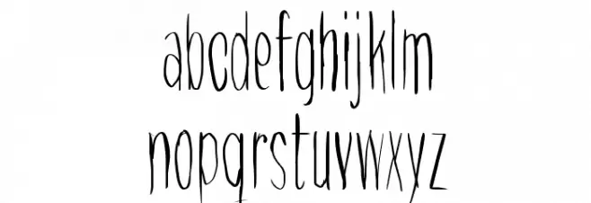 Raccoon خط أحرف صغيرة