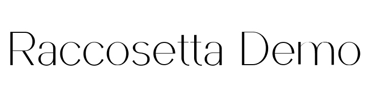 Raccosetta Demo  font caratteri gratis