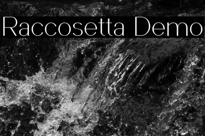 Raccosetta Demo Font examples