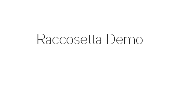 Raccosetta Demo Logo