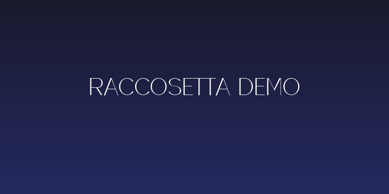Raccosetta Demo Social Header