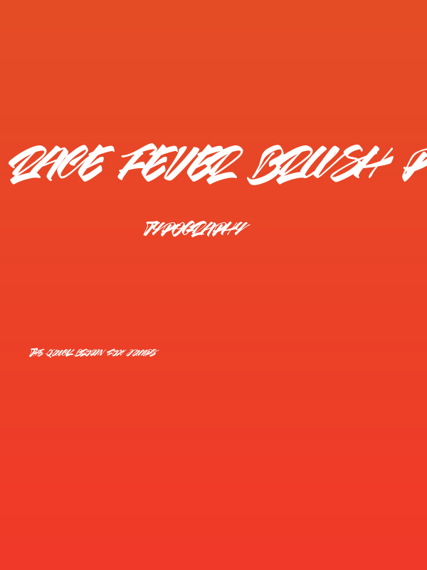 Race Fever Brush PERSONAL Poster