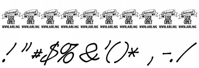 Race Fever Pen PERSONAL Font Alte caractere