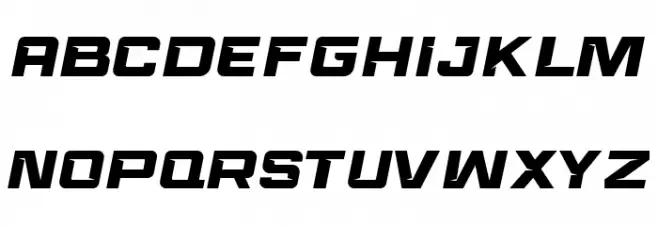 Race Sport フォント 大文字