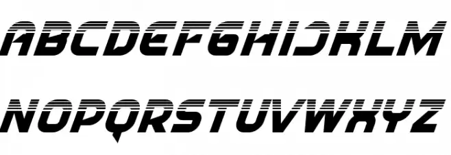 Race Stripe Demo Schriftart Groß