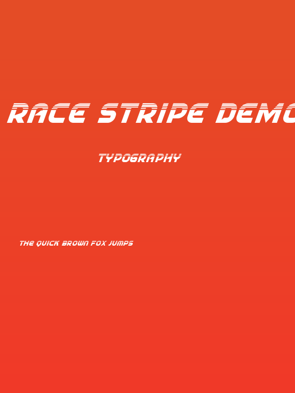 Race Stripe Demo Poster
