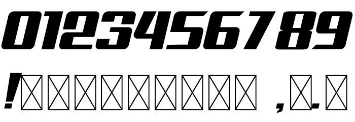 Raceline Demo Font OTHER CHARS