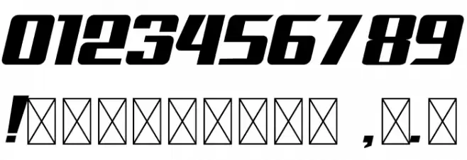 Raceline Demo Font OTHER CHARS