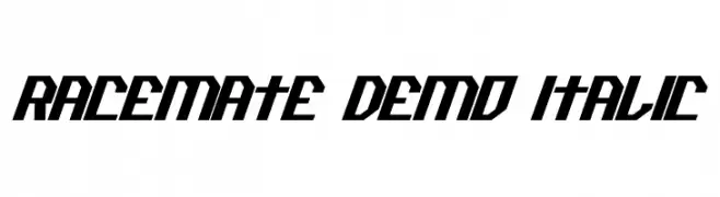 Racemate Demo Italic  baixar fontes gratis