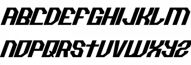 Racemate Demo Italic Font Litere mari