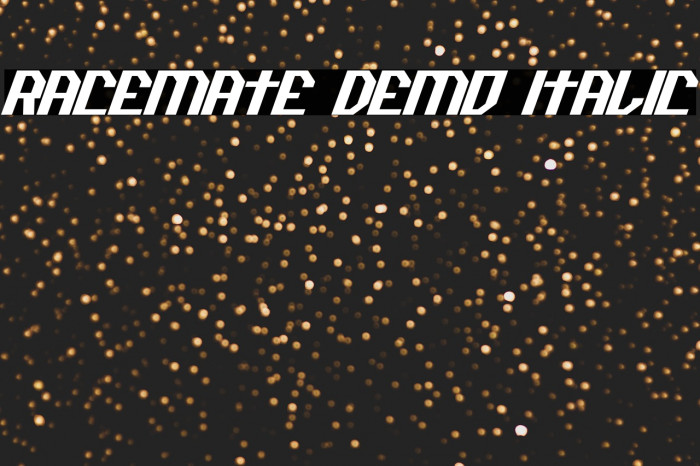 Racemate Demo Italic Example 1