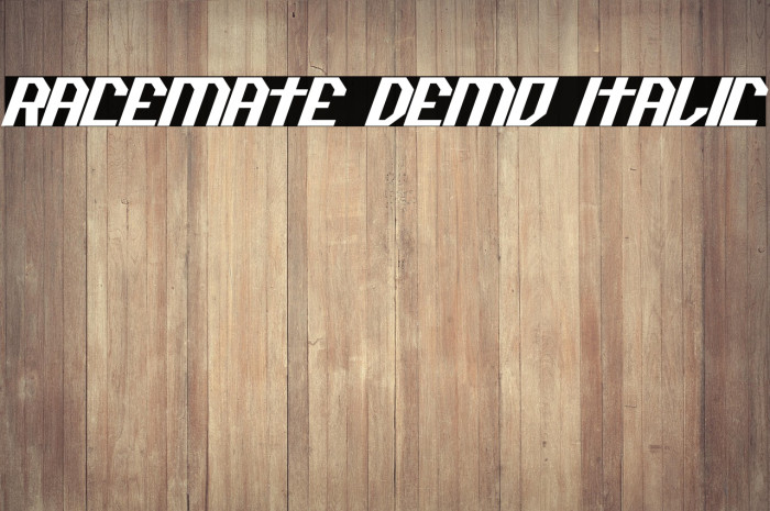 Racemate Demo Italic Example 3