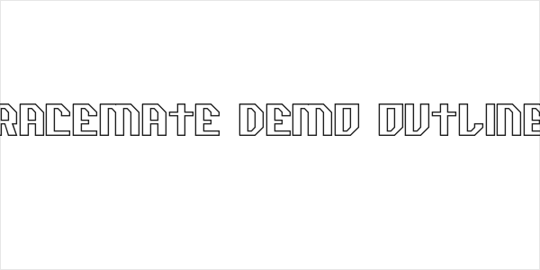 Racemate Demo Outline Logo