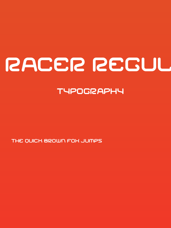 Racer Regular Poster