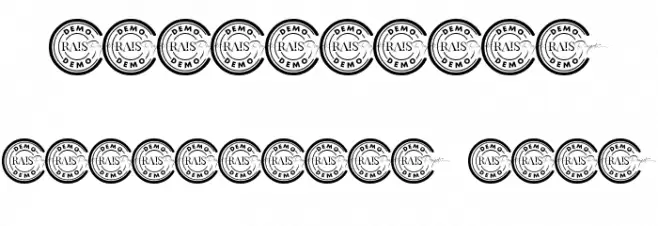 RacerLineDemo Font OTHER CHARS