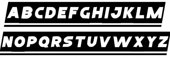 RacerLineDemo Font UPPERCASE