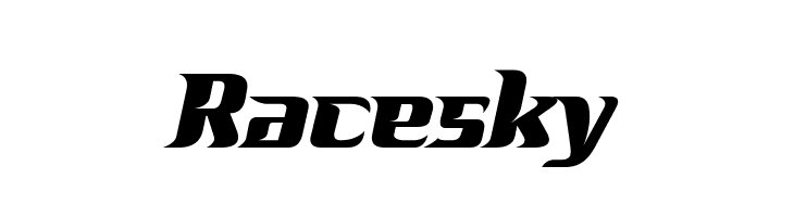 Racesky  Frei Schriftart Herunterladen