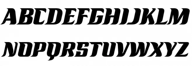 Racesky Schriftart Groß