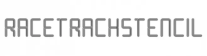 Racetrack Stencil  font caratteri gratis