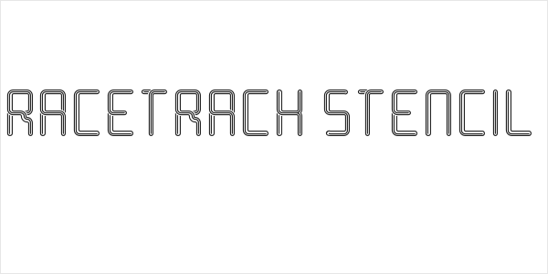 Racetrack Stencil Logo