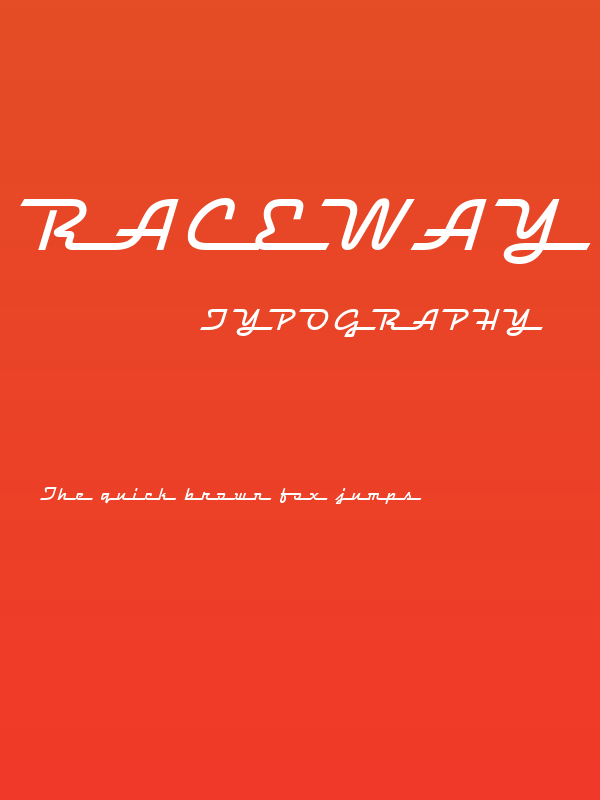 Raceway Medium Poster