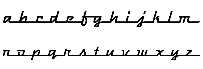 Raceway Medium Font LOWERCASE