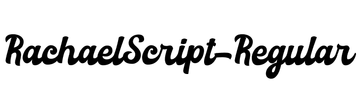RachaelScript-Regular  नि: शुल्क फ़ॉन्ट्स डाउनलोड