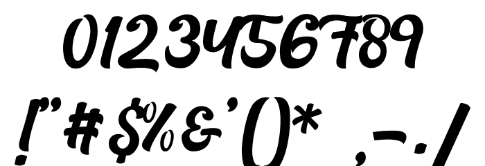 RachaelScript-Regular Font OTHER CHARS