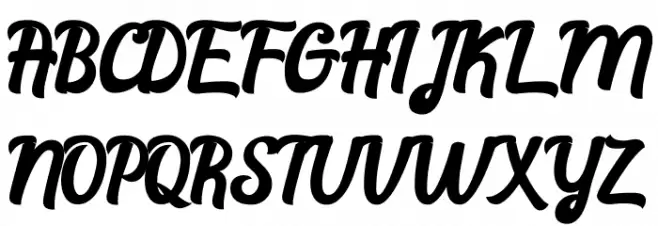 RachaelScript-Regular Polices MAJUSCULES