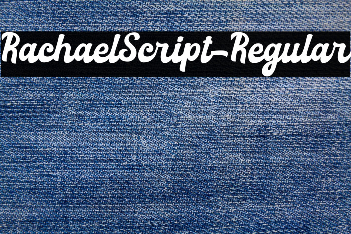RachaelScript-Regular Font examples
