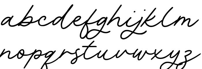 Rachel Bowie Font LOWERCASE