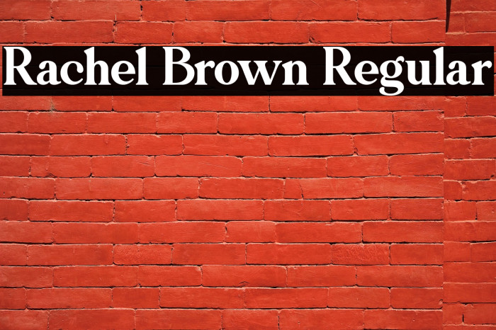 Rachel Brown Regular Example 3