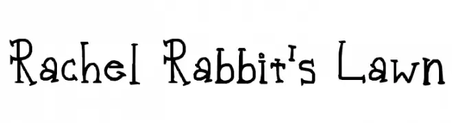 Rachel Rabbit's Lawn  les polices de caractères gratuit tlcharger