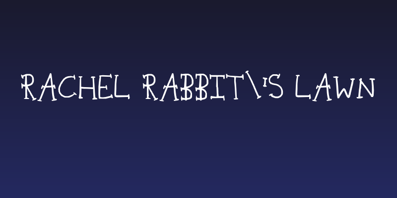 Rachel Rabbit's Lawn Social Header