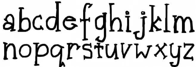 Rachel Rabbit's Lawn Font Litere mici